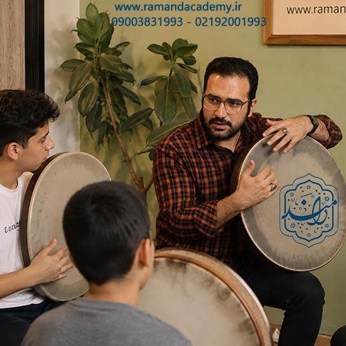آموزش دف به کودکان و نوجوانان در رامند